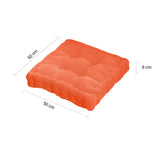SOGA 2X Orange Square Cushion Soft Leaning Plush Backrest Throw Seat Pillow Home Office Decor - Cafe Supply
