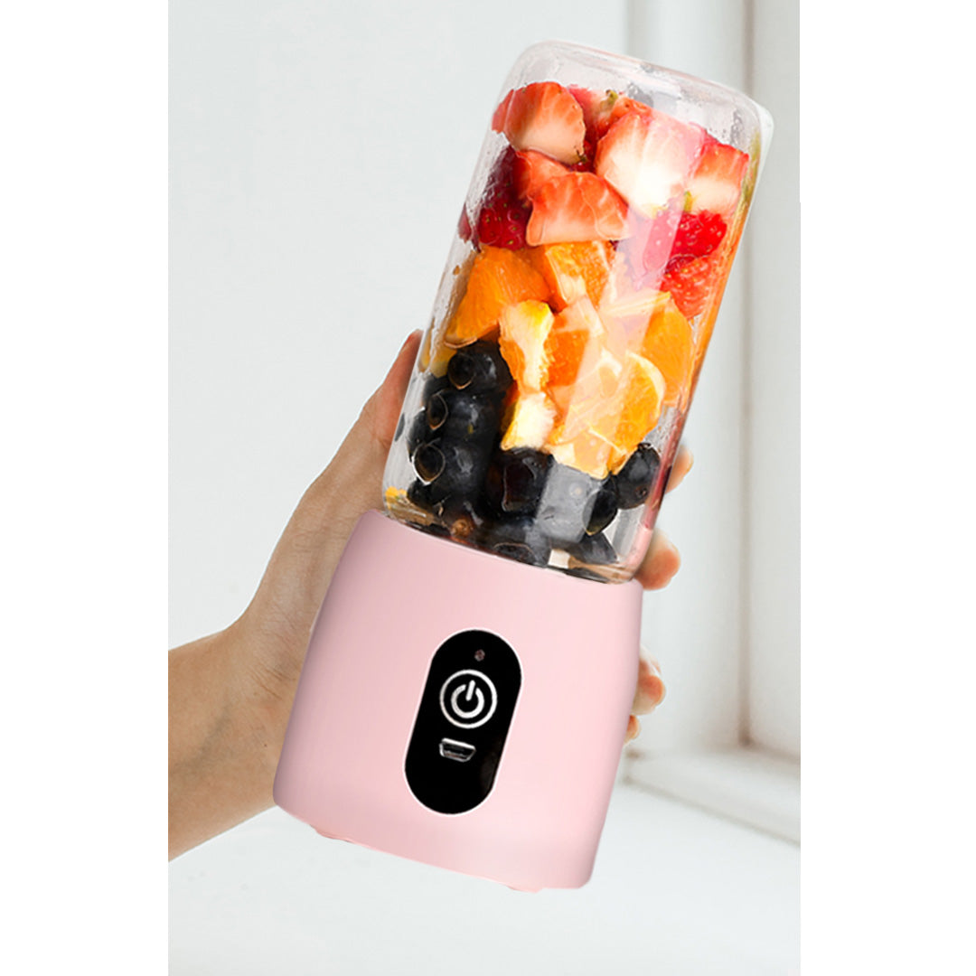 SOGA 2X Portable Mini USB Rechargeable Handheld Juice Extractor Fruit Mixer Juicer Pink - Cafe Supply