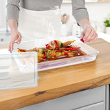 SOGA 65mm Clear Gastronorm GN Pan 1/1 Food Tray Storage Bundle of 4 with Lid - Cafe Supply
