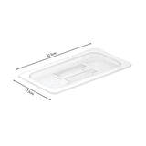 SOGA Clear Gastronorm 1/3 GN Lid Food Tray Top Cover Bundle of 2 - Cafe Supply