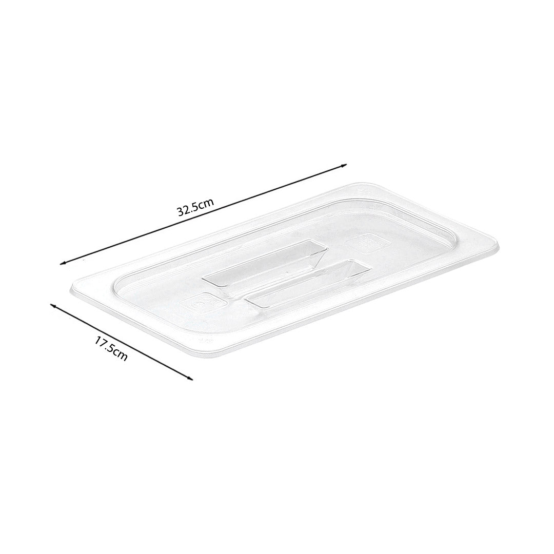 SOGA Clear Gastronorm 1/3 GN Lid Food Tray Top Cover Bundle of 6 - Cafe Supply