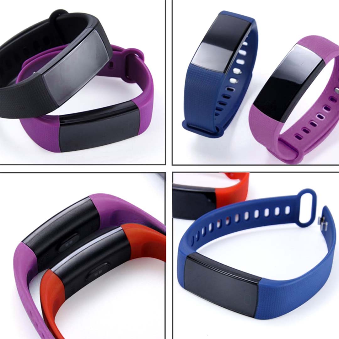 SOGA 2X Sport Smart Watch Health Fitness Wrist Band Bracelet Activity Tracker Purple - Cafe Supply