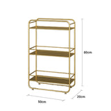 SOGA 2X 3 Tier Rectangular Bathroom Shelf Multifunctional Storage Display Rack Organiser - Cafe Supply