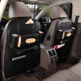 SOGA PVC Leather Car Back Seat Storage Bag Multi-Pocket Organizer Backseat and iPad Mini Holder Black - Cafe Supply