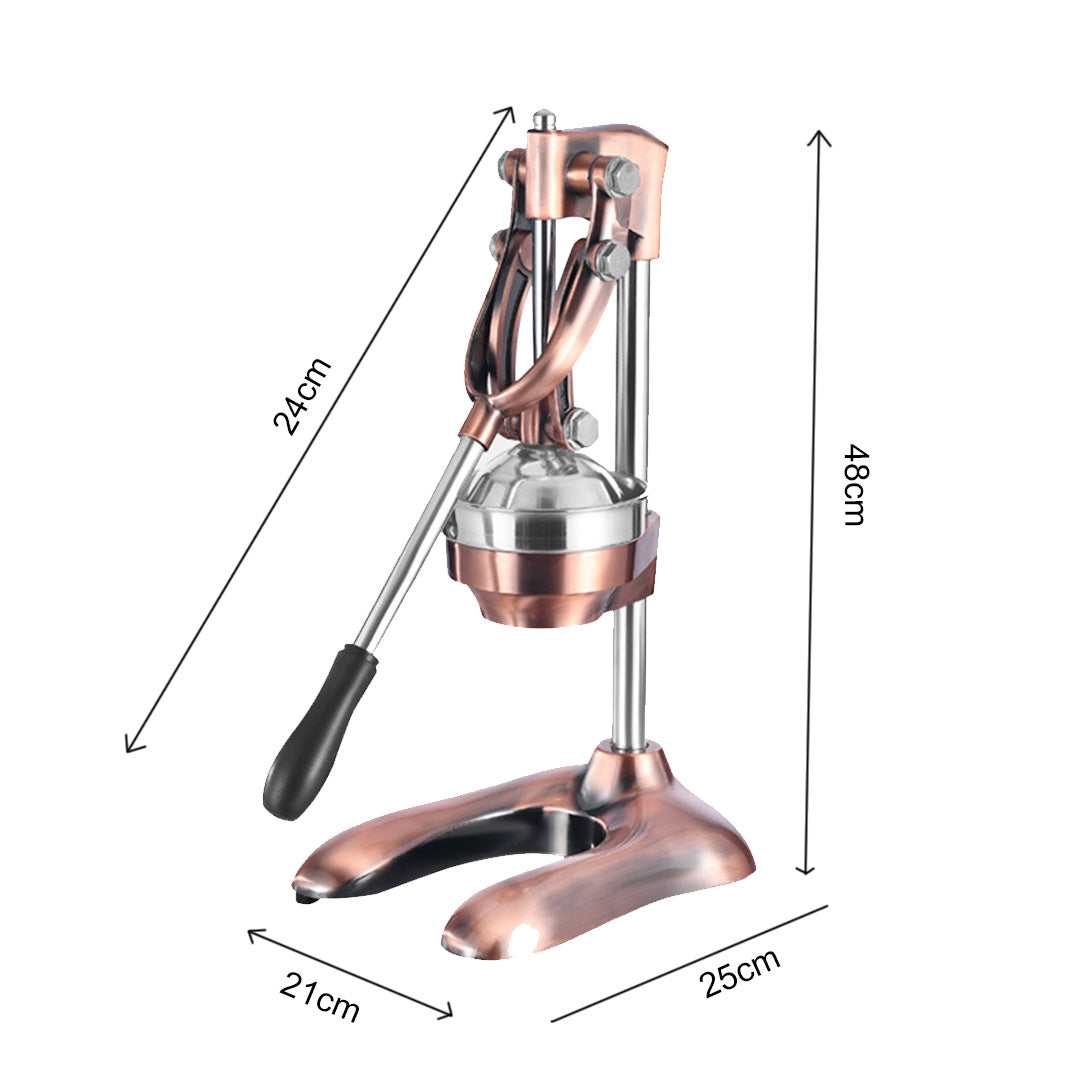 SOGA 2X Stainless Steel Manual Juicer Hand Press Juice Extractor Squeezer Lemon Orange Citrus Gold - Cafe Supply