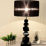 SOGA 2X 60cm Black Table Lamp with Dark Shade LED Desk Lamp - Cafe Supply