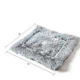 SOGA 2X Black Dual-purpose Cushion Nest Cat Dog Bed Warm Plush Kennel Mat Pet Home Travel Essentials - Cafe Supply