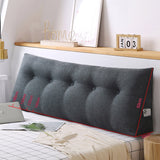 SOGA 2X 180cm Dark Grey Triangular Wedge Bed Pillow Headboard Backrest Bedside Tatami Cushion Home Decor - Cafe Supply