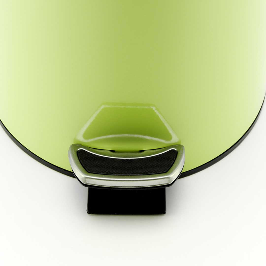SOGA 2X 7L Foot Pedal Stainless Steel Rubbish Recycling Garbage Waste Trash Bin Round Green - Cafe Supply