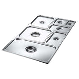 SOGA 2X Gastronorm GN Pan Lid Full Size 1/2 Stainless Steel Tray Top Cover - Cafe Supply
