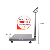 SOGA 2X 300kg Electronic Digital Platform Scale Computing Shop Postal Weight Black - Cafe Supply