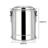 SOGA 35L Stainless Steel Insulated Stock Pot Hot & Cold Beverage Container - Cafe Supply