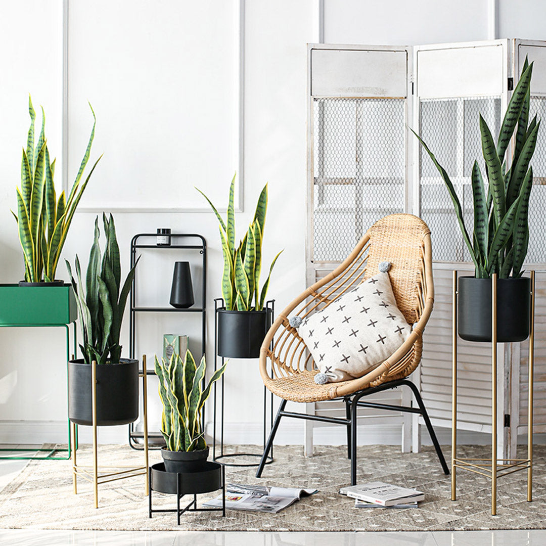SOGA 2X 97cm Artificial Indoor Snake Sansevieria Plant Fake Decoration Tree Flower Pot - Cafe Supply