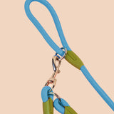 SOGA 2X 220cm Multifunction Hands-Free Rope Pet Cat Dog Puppy Double Ended Leash for Walking Training Tracking Obedience Blue - Cafe Supply