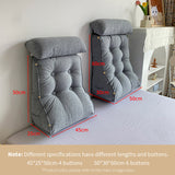 SOGA 2X 60cm Khaki Triangular Wedge Lumbar Pillow Headboard Backrest Sofa Bed Cushion Home Decor - Cafe Supply