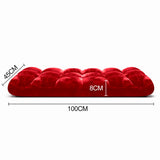 SOGA 4X Floor Recliner Folding Lounge Sofa Futon Couch Folding Chair Cushion Red - Cafe Supply