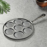 SOGA 23cm Cast Iron Takoyaki Fry Pan Octopus Balls Maker 7 Hole Cavities Grill Mold - Cafe Supply