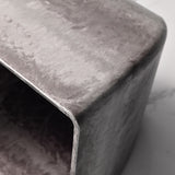 SOGA 2X 32cm Rock Grey Square Resin Plant Flower Pot in Cement Pattern Planter Cachepot for Indoor Home Office - Cafe Supply