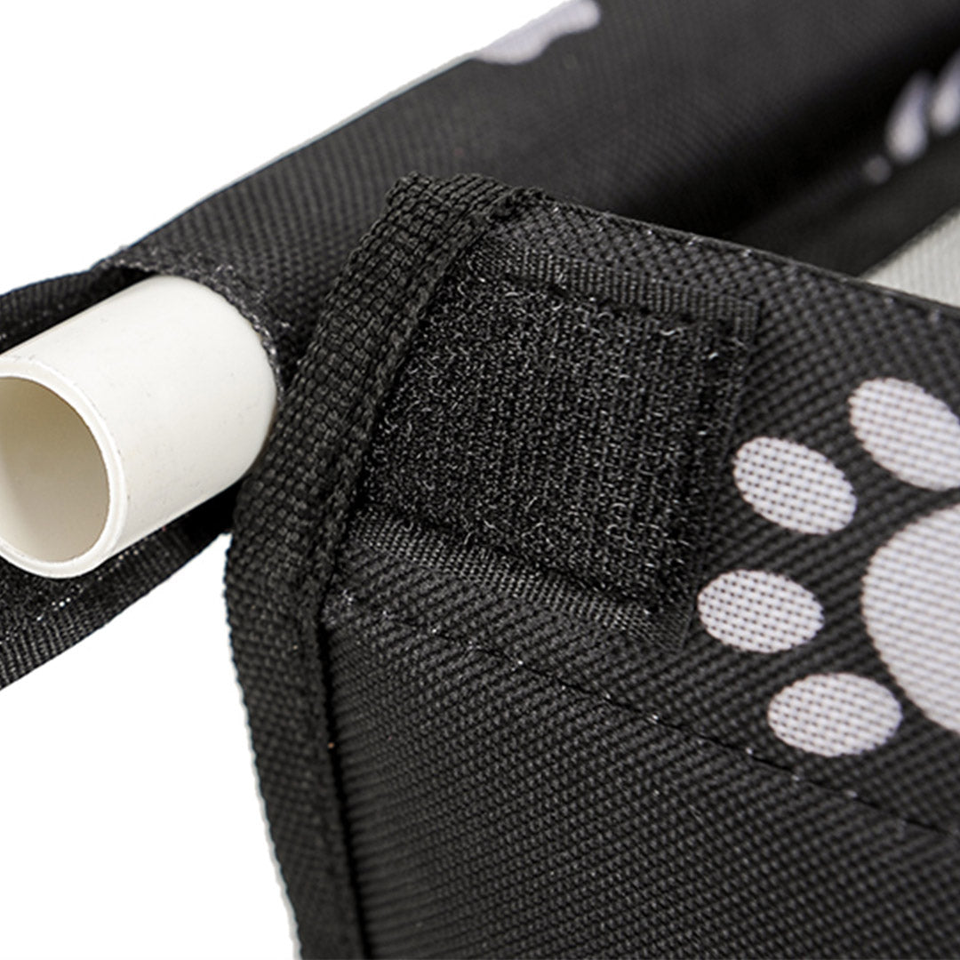 SOGA 2X Waterproof Pet Booster Car Seat Breathable Mesh Safety Travel Portable Dog Carrier Bag Black - Cafe Supply