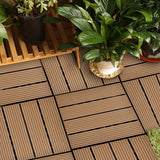 SOGA 2X 11 pcs Coffee DIY Wooden Composite Decking Tiles Garden Outdoor Backyard Flooring Home Decor - Cafe Supply