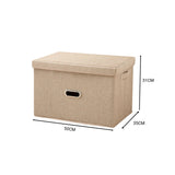 SOGA Beige Super Large Foldable Canvas Storage Box Cube Clothes Basket Organiser Home Decorative Box - Cafe Supply