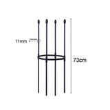 SOGA 2X 73cm 4-Bar Plant Frame Stand Trellis Vegetable Flower Herbs Outdoor Vine Support Garden Rack with Rings - Cafe Supply