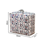 SOGA 2X Nautical Icons Large Storage Luggage Bag Double Zipper Foldable Travel Organiser Essentials - Cafe Supply