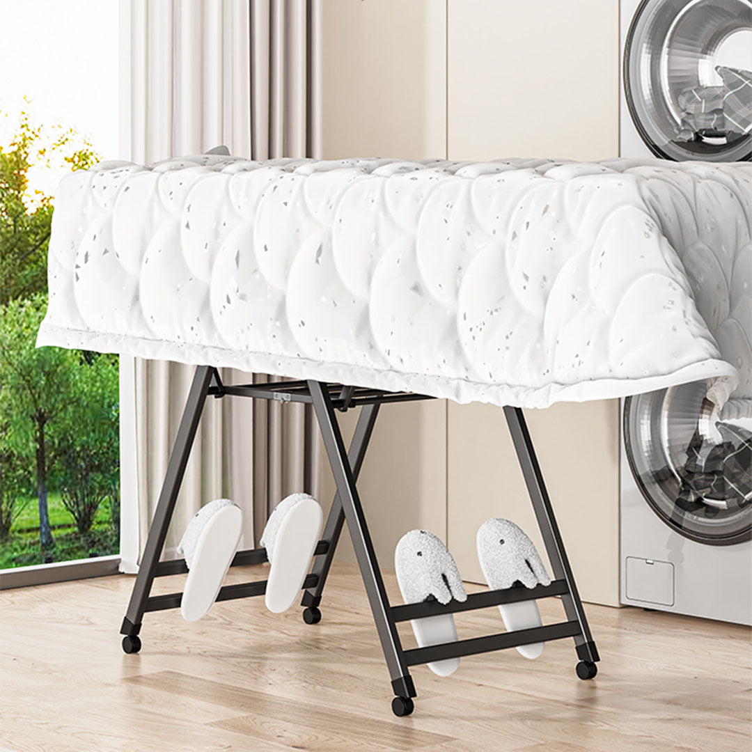 SOGA 1.6m Portable Wing Shape Clothes Drying Rack Foldable Space-Saving Laundry Holder - Cafe Supply