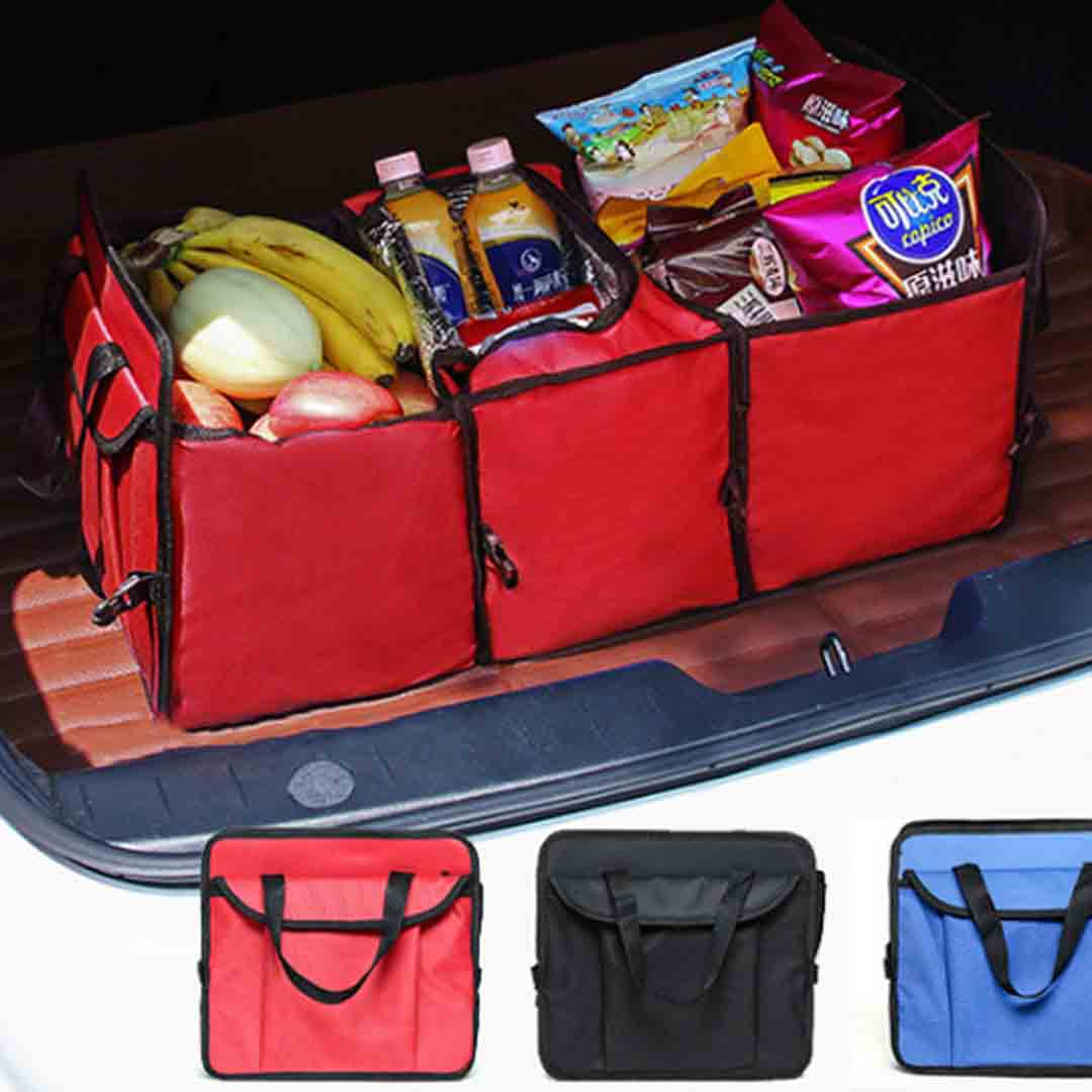 SOGA 2X Car Portable Storage Box Waterproof Oxford Cloth Multifunction Organizer Black - Cafe Supply