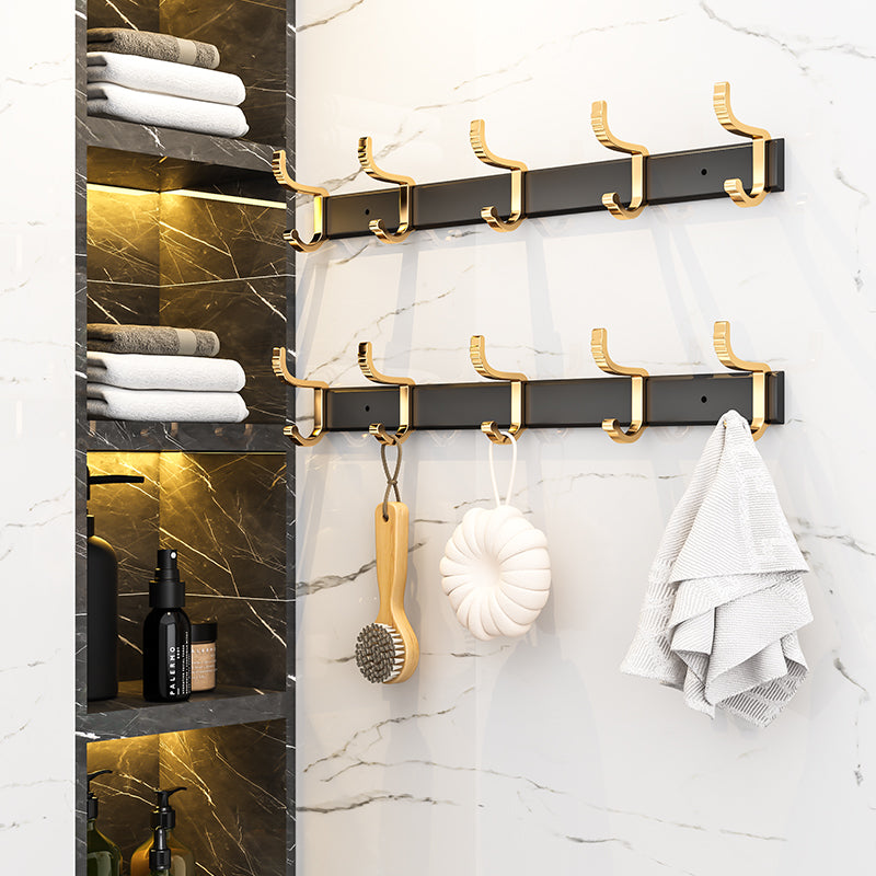 SOGA 41cm Wall Mounted Towel Rack Space-Saving Hanger Organiser with Durable Hooks - Cafe Supply