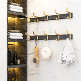 SOGA 41cm Wall Mounted Towel Rack Space-Saving Hanger Organiser with Durable Hooks - Cafe Supply