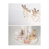 SOGA White Antler LED Light Makeup Mirror Tabletop Vanity Home Decor - Cafe Supply