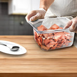 SOGA 100mm Clear Gastronorm GN Pan 1/6 Food Tray Storage Bundle of 2 - Cafe Supply