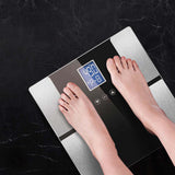 SOGA Digital Electronic LCD Bathroom Body Fat Scale Weighing Scales Weight Monitor Black/Blue - Cafe Supply