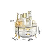 SOGA 2X 3 Tier Transparent Multifunctional Countertop Cosmetic Storage Makeup Skincare Holder Jewelry Cabinet Bathroom Desk Drawer Vanity Organiser - Cafe Supply