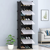 SOGA 10 Tier Shoe Rack Organizer Sneaker Footwear Storage Stackable Stand Cabinet Portable Wardrobe with Cover - Cafe Supply