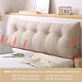 SOGA 2X 180cm Beige Triangular Wedge Bed Pillow Headboard Backrest Bedside Tatami Cushion Home Decor - Cafe Supply