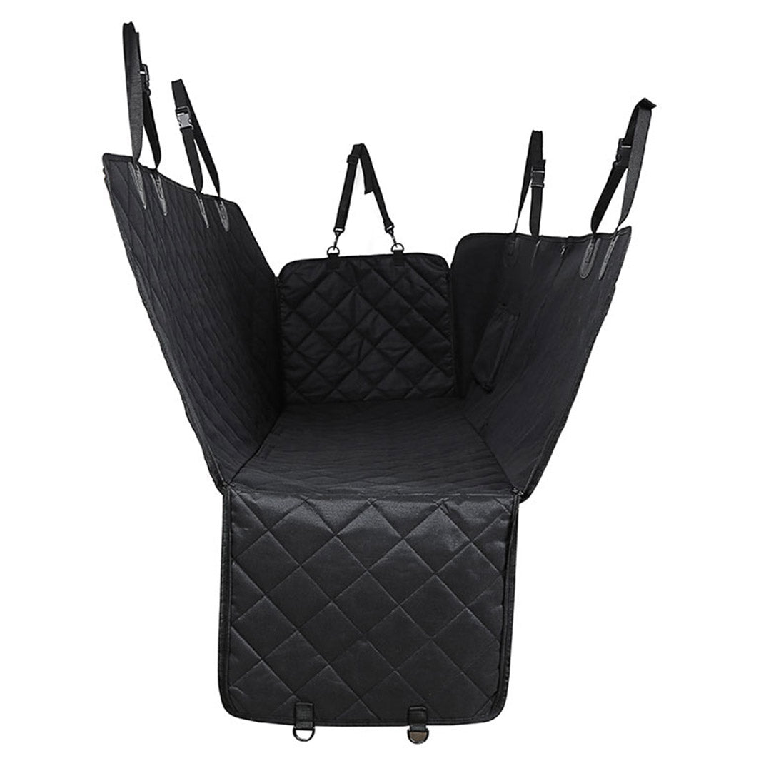 SOGA 2X 600D Oxford Cloth Waterproof Dog Car Cover Back Seat Protector Hammock Non-Slip Pet Mat Black - Cafe Supply