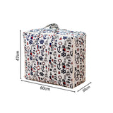 SOGA Nautical Icons Super Large Storage Luggage Bag Double Zipper Foldable Travel Organiser Essentials - Cafe Supply