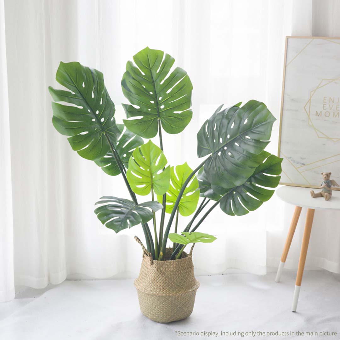 SOGA 2X 93cm Artificial Indoor Potted Turtle Back Fake Decoration Tree Flower Pot Plant - Cafe Supply