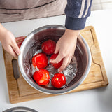 SOGA 2X 3Pcs Deepen Matte Stainless Steel Stackable Baking Washing Mixing Bowls Set Food Storage Basin - Cafe Supply