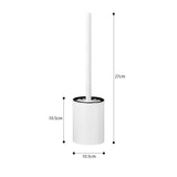 SOGA 2X 27cm Wall-Mounted Toilet Brush with Holder Bathroom Cleaning Scrub White - Cafe Supply