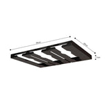 SOGA 2X 34cm Wine Glass Holder Hanging Stemware Storage Organiser Kitchen Bar Restaurant Decoration - Cafe Supply