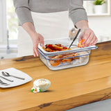 SOGA 65mm Clear Gastronorm GN Pan 1/6 Food Tray Storage - Cafe Supply
