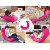 SOGA 2X Foldable Tatami Floor Sofa Bed Meditation Lounge Chair Recliner Lazy Couch Pink - Cafe Supply