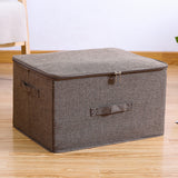SOGA 2X Coffee Large Portable Double Zipper Storage Box Moisture Proof Clothes Basket Foldable Home Organiser - Cafe Supply