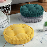 SOGA 2X Yellow Round Cushion Soft Leaning Plush Backrest Throw Seat Pillow Home Office Decor - Cafe Supply