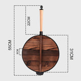 SOGA 31cm Commercial Cast Iron Wok FryPan Fry Pan - Cafe Supply