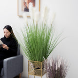 SOGA 2X 137cm Green Artificial Indoor Potted Bulrush Grass Tree Fake Plant Simulation Decorative - Cafe Supply