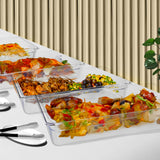 SOGA 200mm Clear Gastronorm GN Pan 1/1 Food Tray Storage Bundle of 2 - Cafe Supply